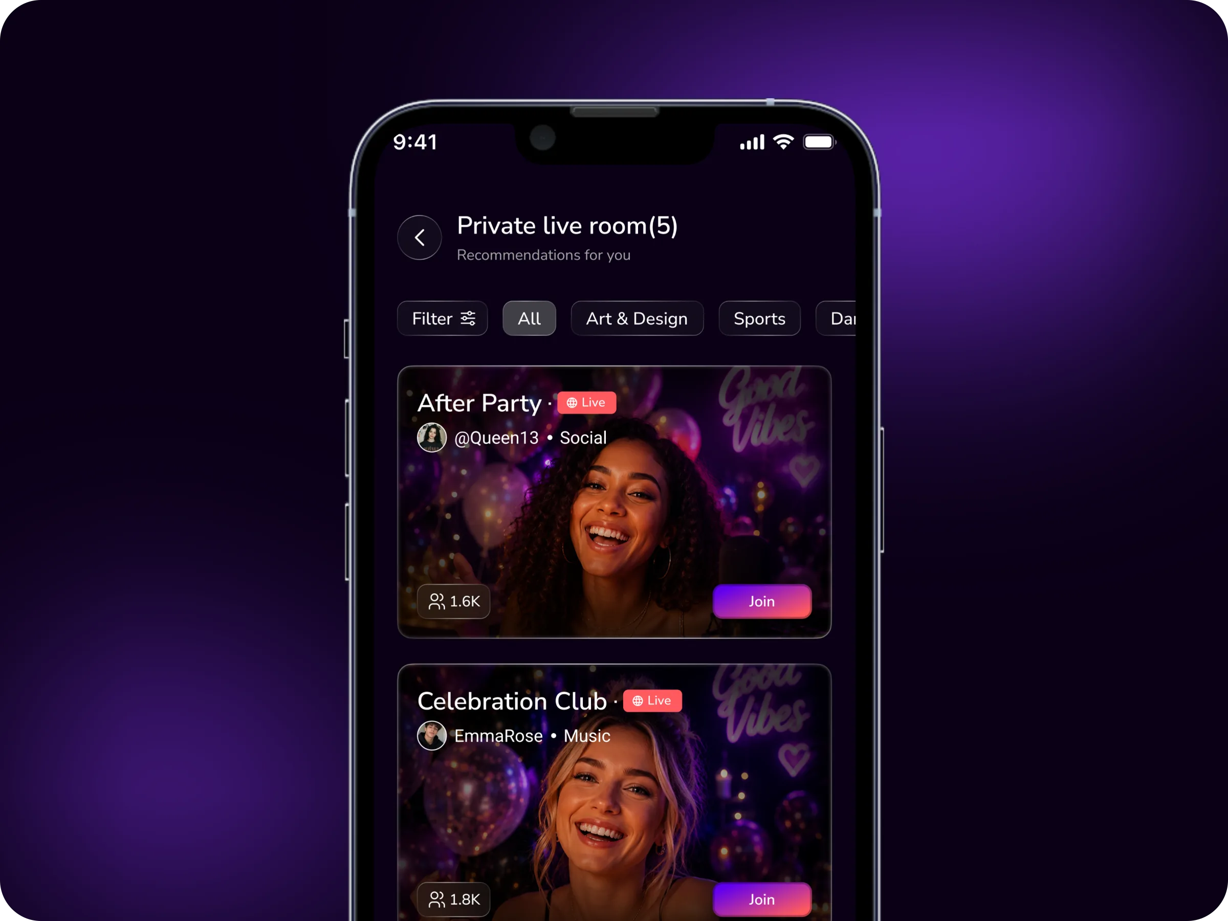Birthday Tribe — Private Rooms